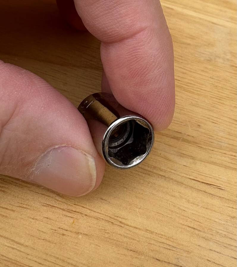 LN – USA CRAFTSMAN 11/32″ 6 Point Socket 1/4″ Drive 43496 11/32 1/4 inch in in.