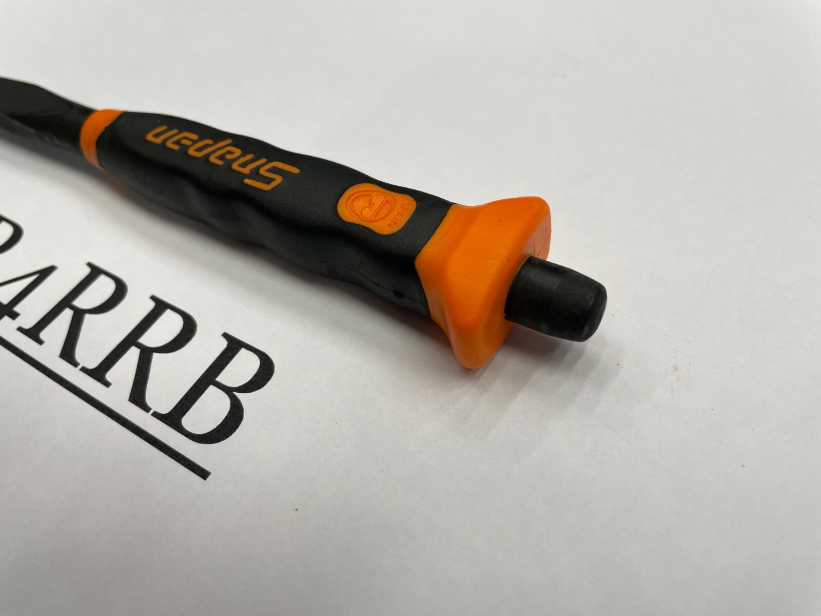 Snap-on Tools SPAIN NEW ORANGE Soft Grip 3/8″ Flat Edge Chisel PCSG812O