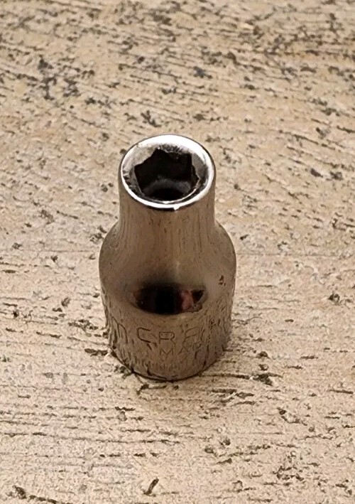 Craftsman 4mm Socket 6 Point 1/4″ Drive Inverted G 43505