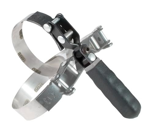 Oil Filter Swivel Wrench Stainless Steel 3.5-3.875 Inch Band Textured Coating