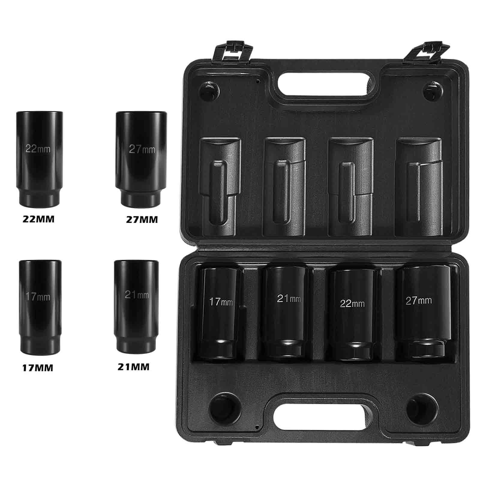 Crank Bolt Socket Set, 17MM/21MM/22MM/27MM Harmonic Balancer Socket Set