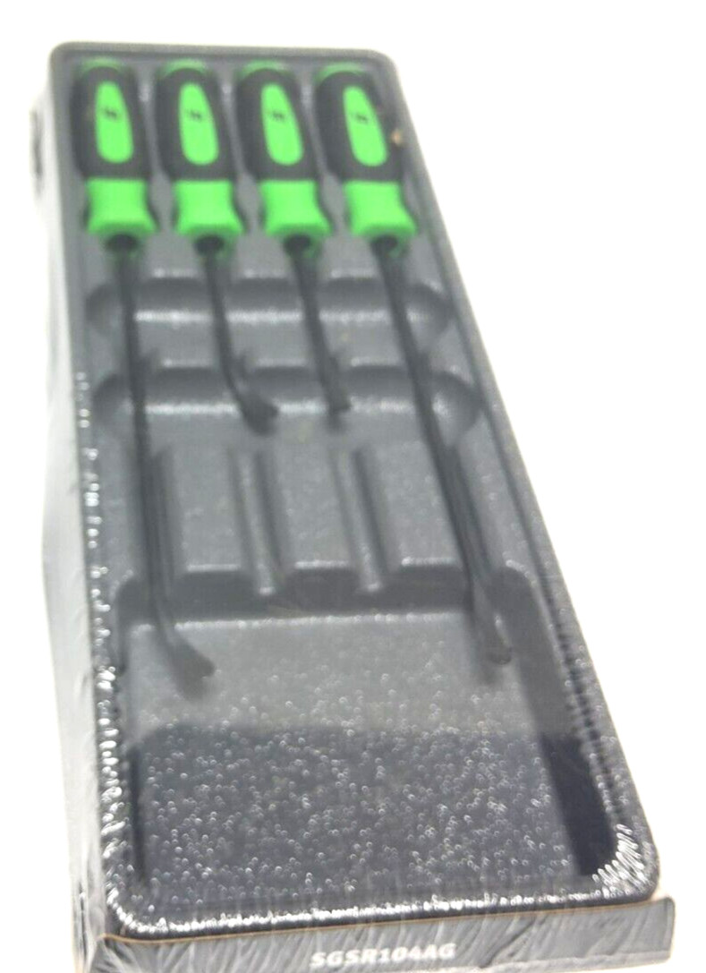 New Snap-on™ SGSR104AG 4-piece Instinct® Soft Grip Seal Removal Tool Set Green