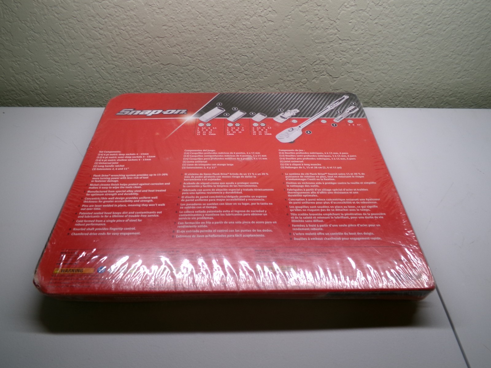 SNAP-ON 145TMM VINTAGE 45pc METRIC GENERAL SERVICE SET 1/4″ DRIVE