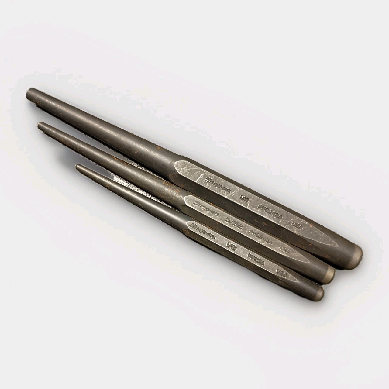 Snap-On Tools USA Starter Punch Set Of 3 1/4″ 5/32″ 1/8″