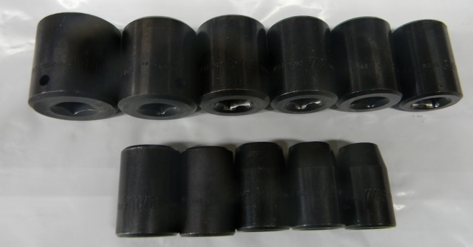 CRAFTSMAN 1/2″ DR 11PC SHALLOW SAE 6PT IMPACT SOCKET SET 7/16″-1-1/16″ TAIWAN