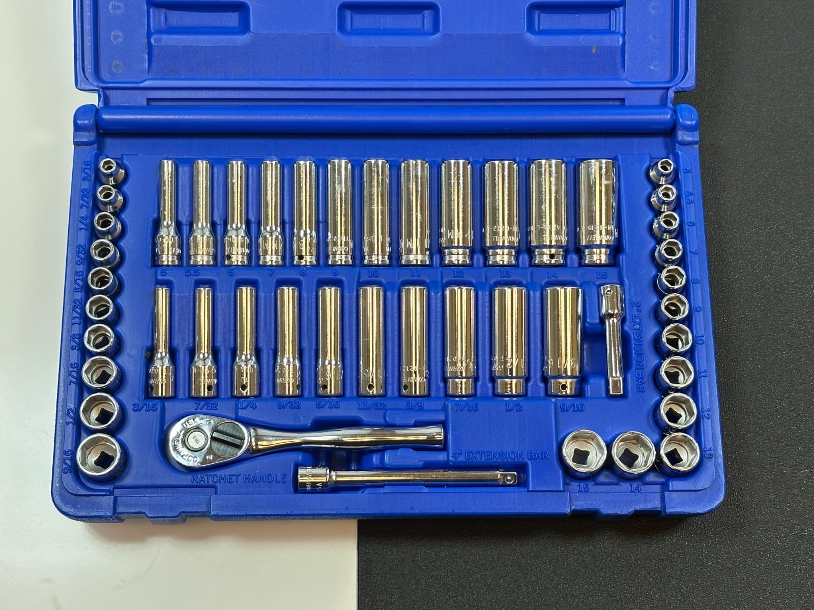 🇺🇸 Cornwell USA TS047SSFT 47pc 1/4” Drive Super Set, 6PT w/ Fine Tooth Ratchet