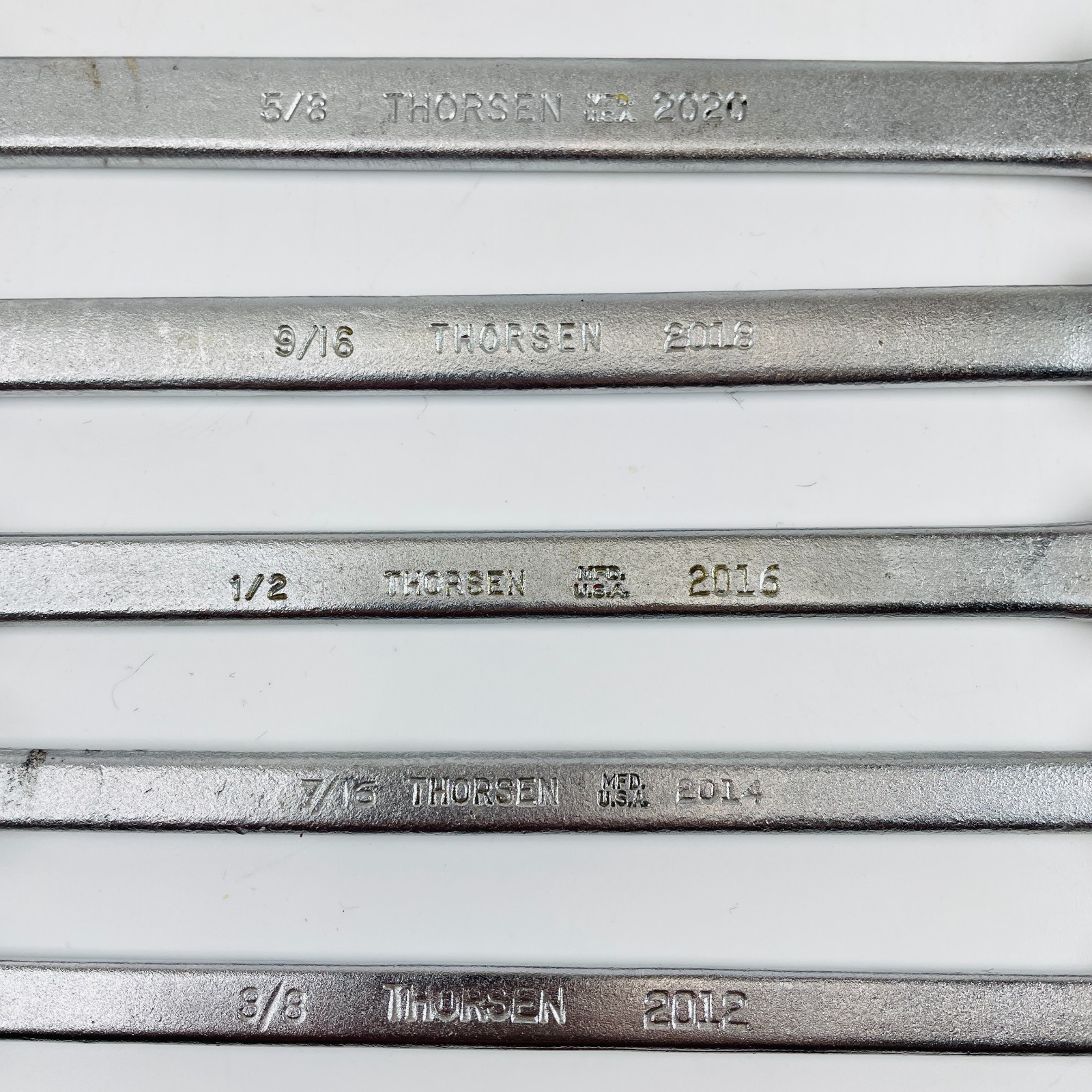 Vintage Thorsen Combination Wrench Set 3/8″ to 15/16″ 10 Pc USA 2012-2030