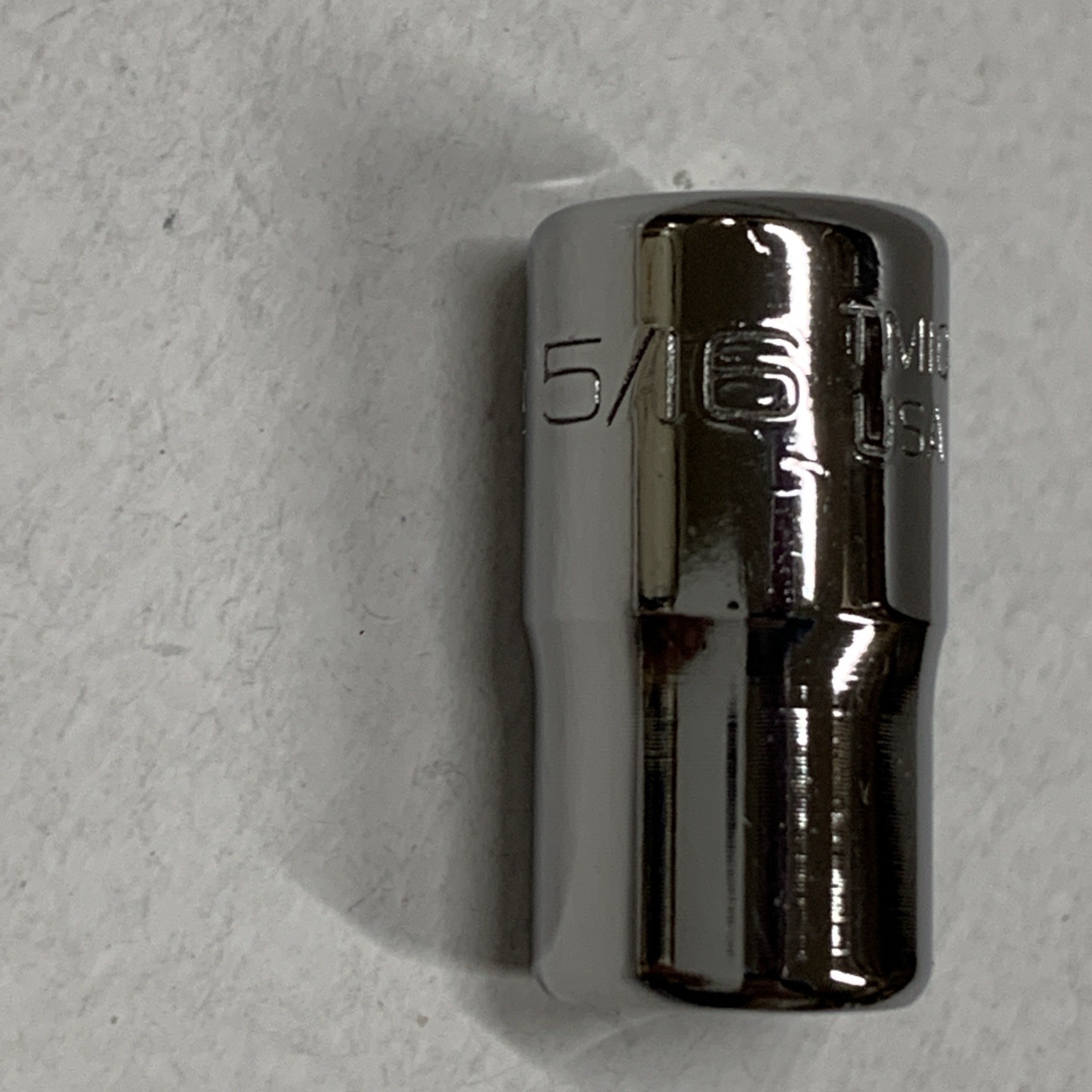 Snap On Tools USA TM10 1/4″Dr 6-Point SAE 5/16″ Shallow Chrome Socket NEW