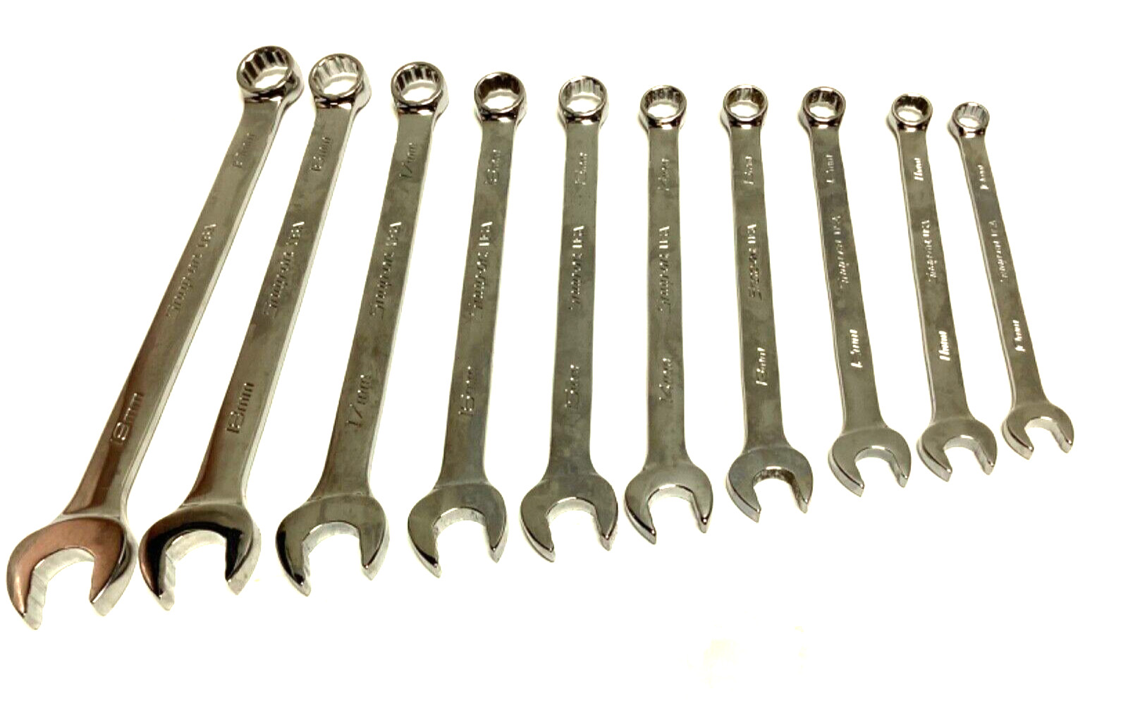 New Snap-on™ 10 thru 19 mm 12-pt box Flank drive Plus Combo Wrench Set SOEXM710