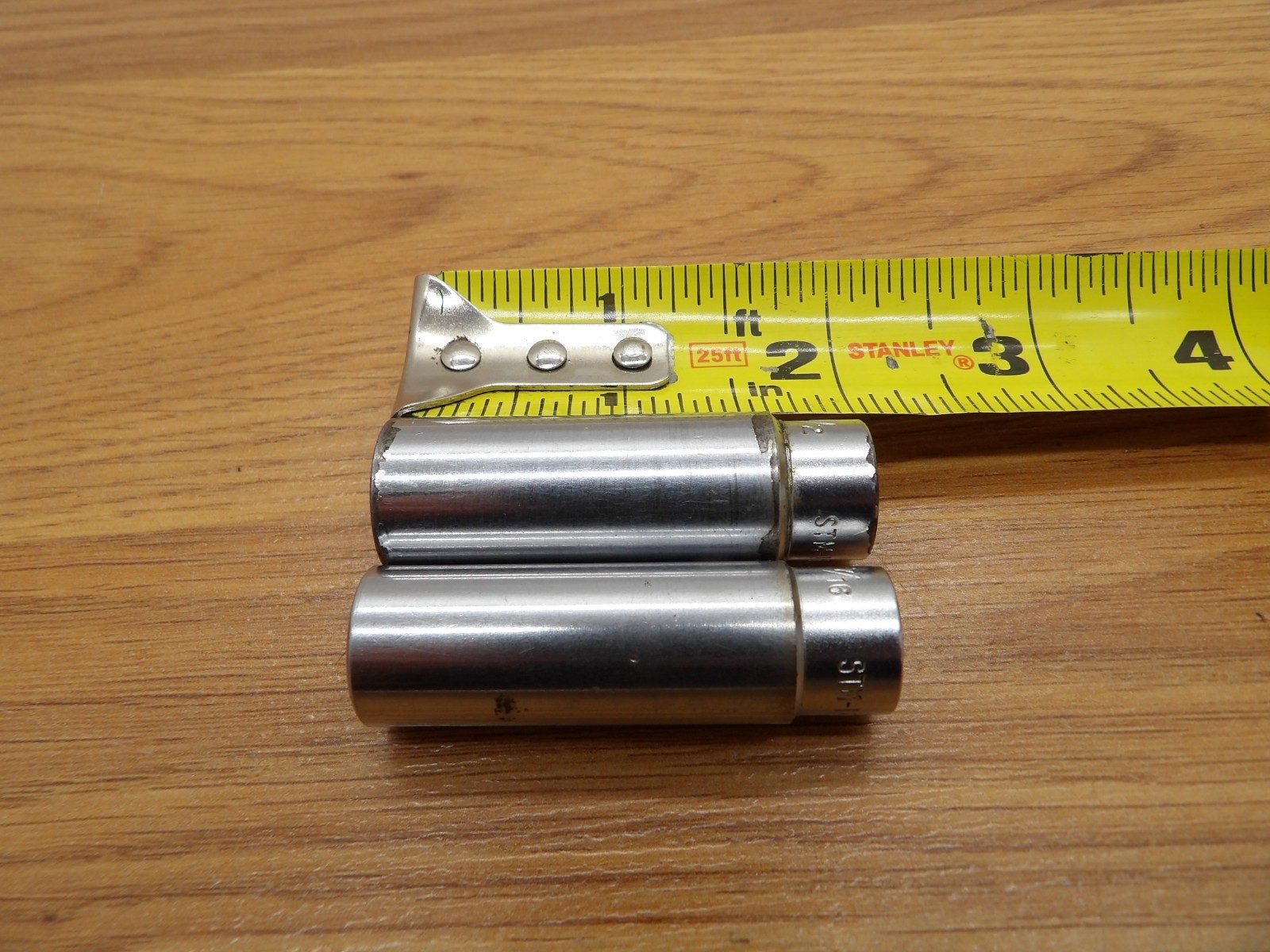Snap-On Tools USA 1/4″ Drive 6pt 1/2″ SAE Deep Chrome Socket STM16 & STM14-7/16″