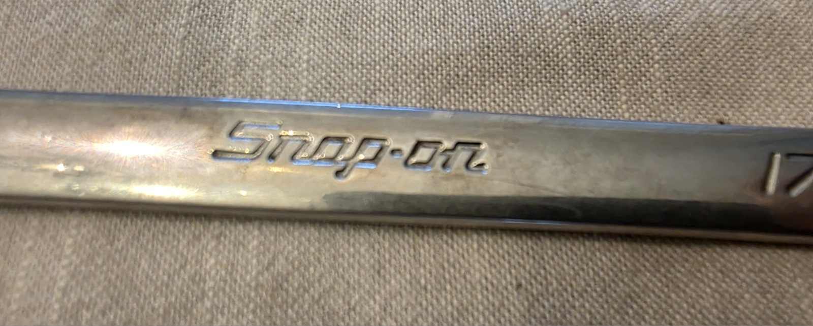 Snap-On OEXM170B 17mm 12 Point chrome Metric Combination Wrench Snap On box end