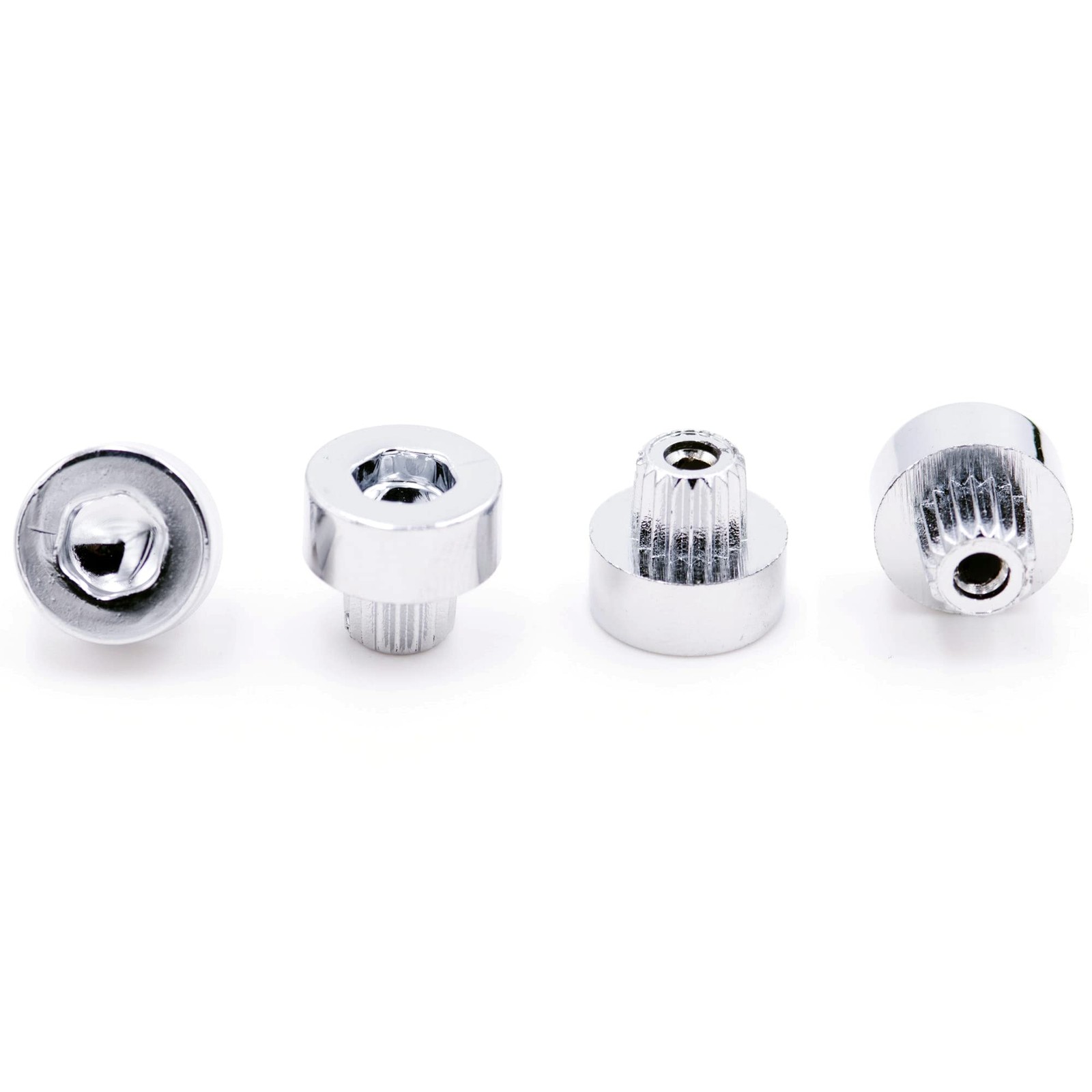 50pcs Wheel Rim Lip Rivets Nuts of 6.2mm/0.24in Hole 6.2mm(0.24″)Diam, Chrome