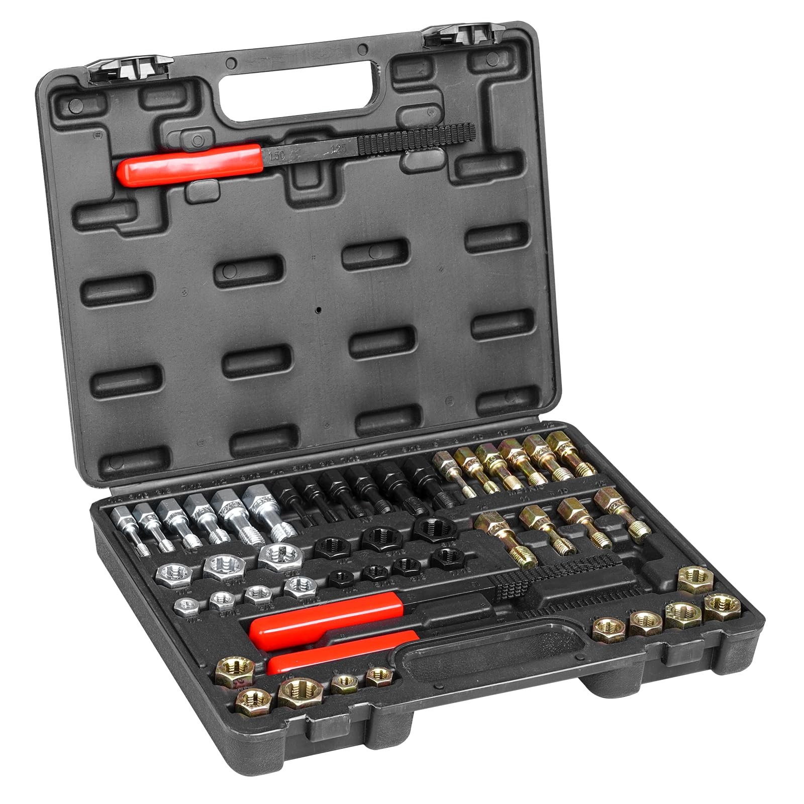 VEVOR Thread Chaser Set – 49-Piece UNC UNF and Metric Restorer 49PCS
