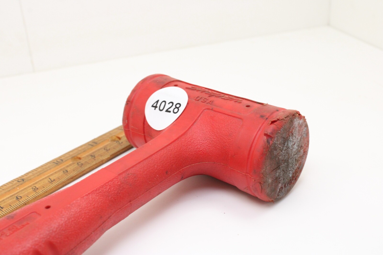 Snap-On HBFE24 24 Oz 13″ Red Soft Grip Handle Dead Blow Body Hammer USA