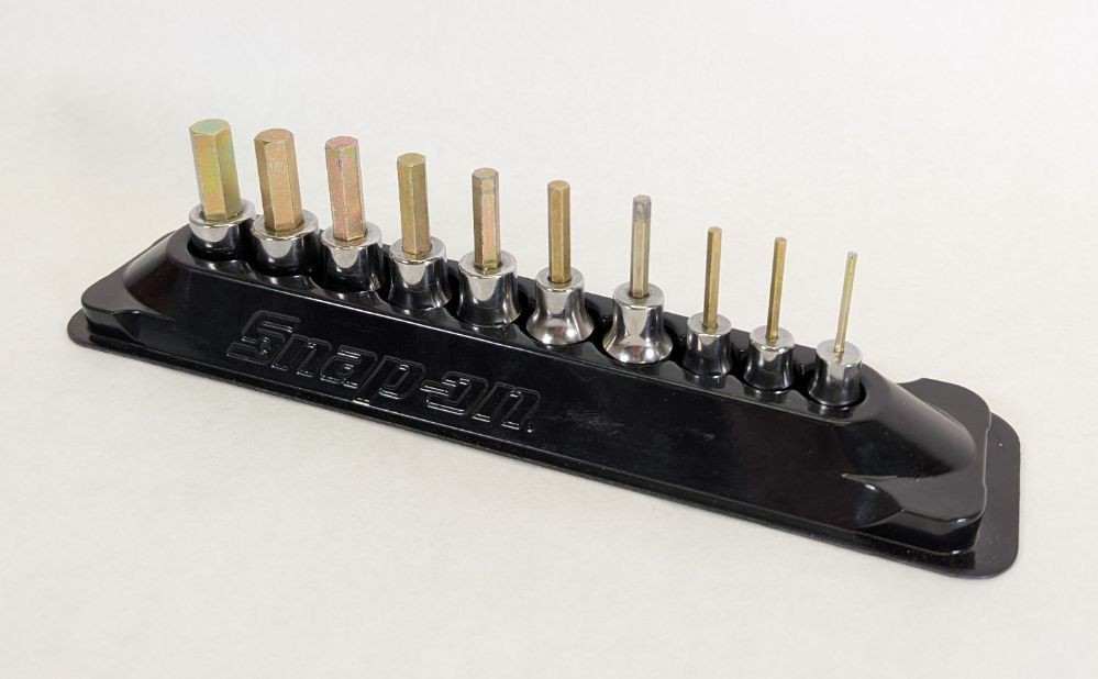 Snap-On 10pc Combination Standard Hex Bit Socket Set (2-10mm) 210EFTAMY