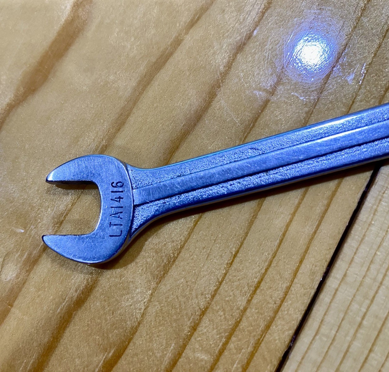 Blue Point Supreme 7/16″-1/2″ Low Torque Slime Line Open End Wrench LTA1416