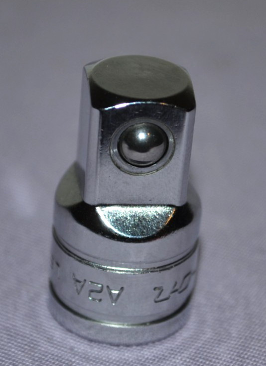 Genuine Snap-On A2A 3/8″ to 1/2″ Drive Chrome Socket Adapter USA — Excellent