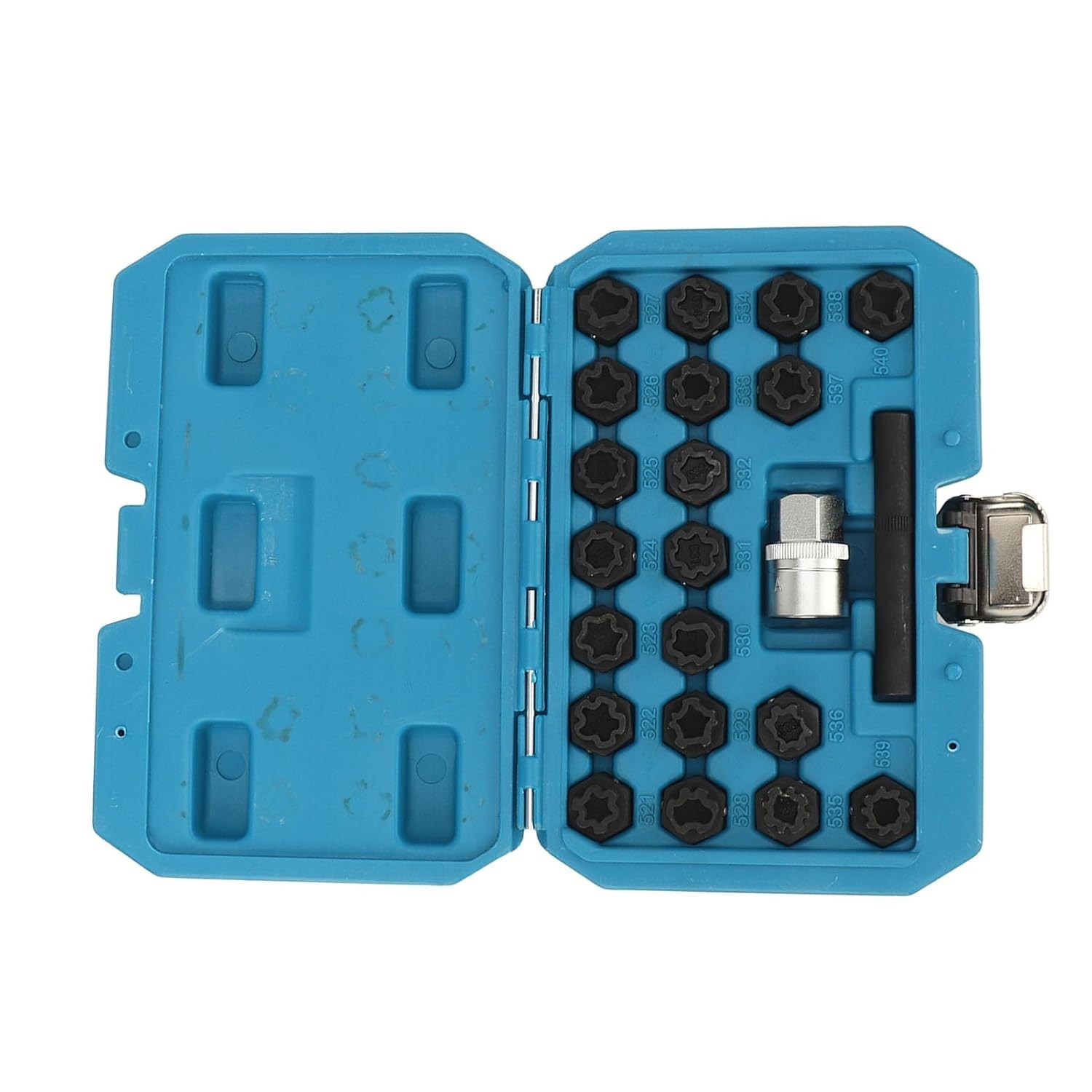 22pcs Wheel Locking Key Set Wheel Rim Lug Nut Master Anti-theft Removal Tool Kit