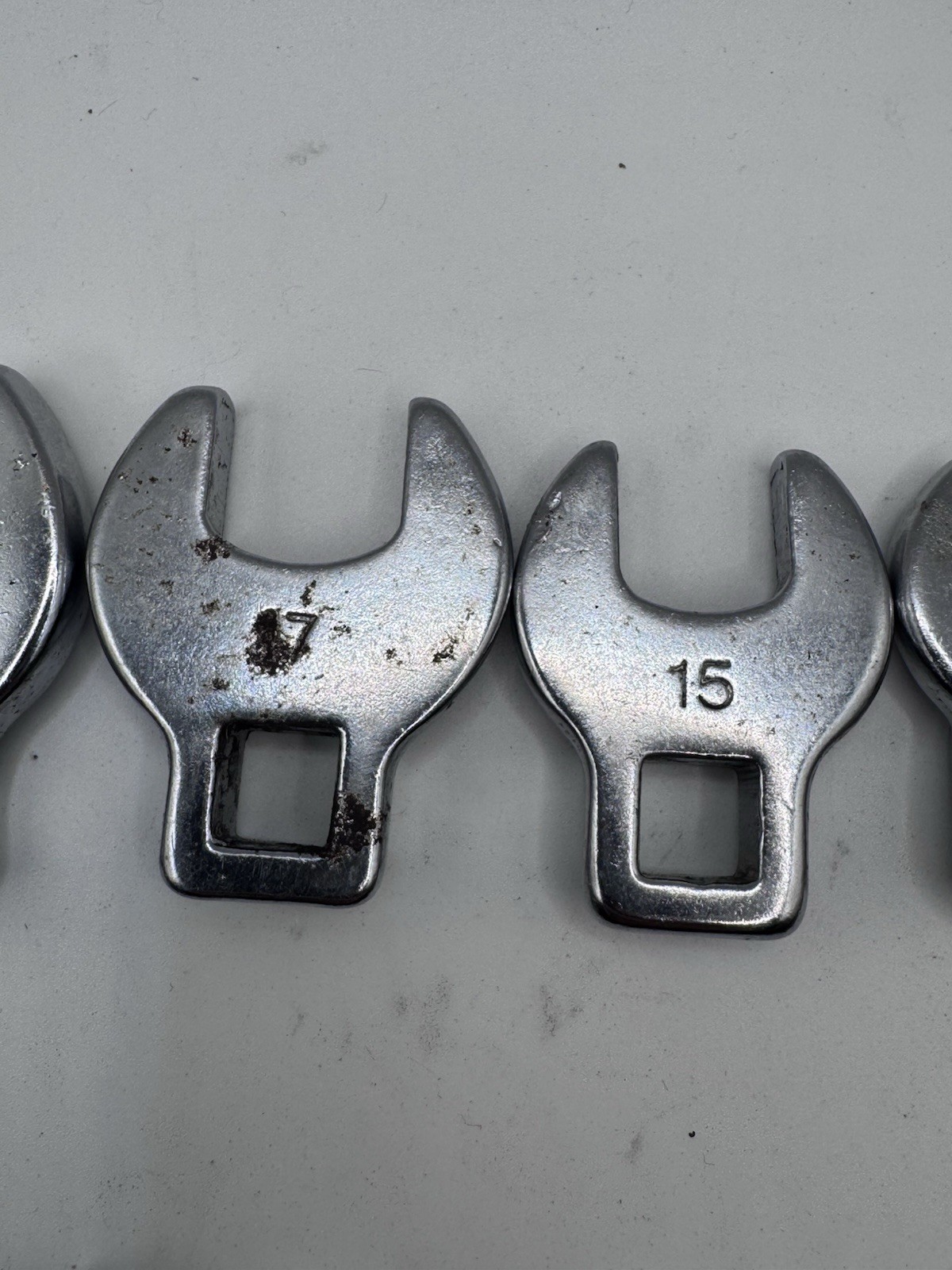 15 Pc 3/8 Drive Crowfoot Flare Nut Wrench Lot SAE Metric Craftsman TTC