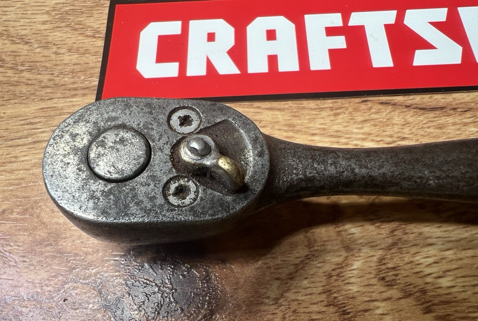 Vintage Craftsman 1/4″ Drive =V= Series Ratchet 5″ Long Forged Made in USA