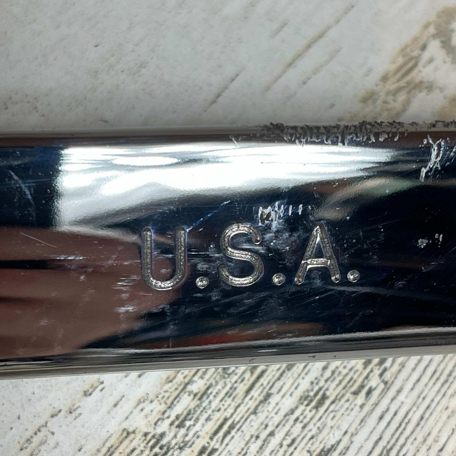 «K-D» Polished Chrome Combination Wrench, «32MM» USA 12pt, Part # 63532 KD
