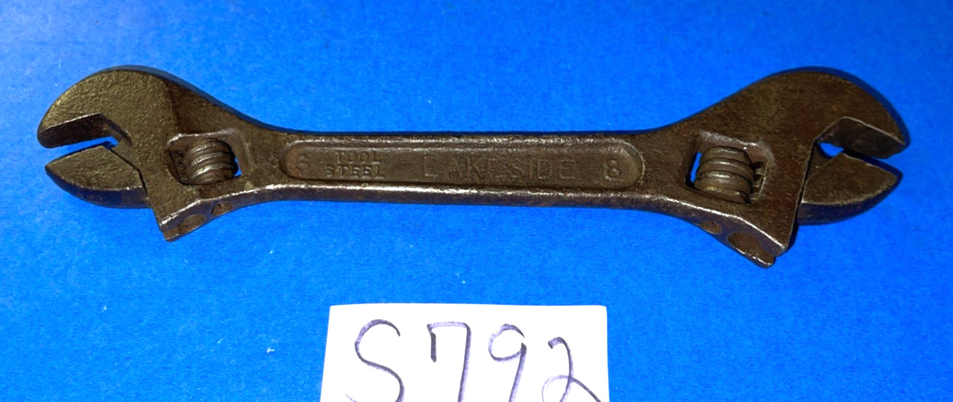LAKESIDE TOOLS VINTAGE DOUBLE END CRESCENT WRENCH 6-8