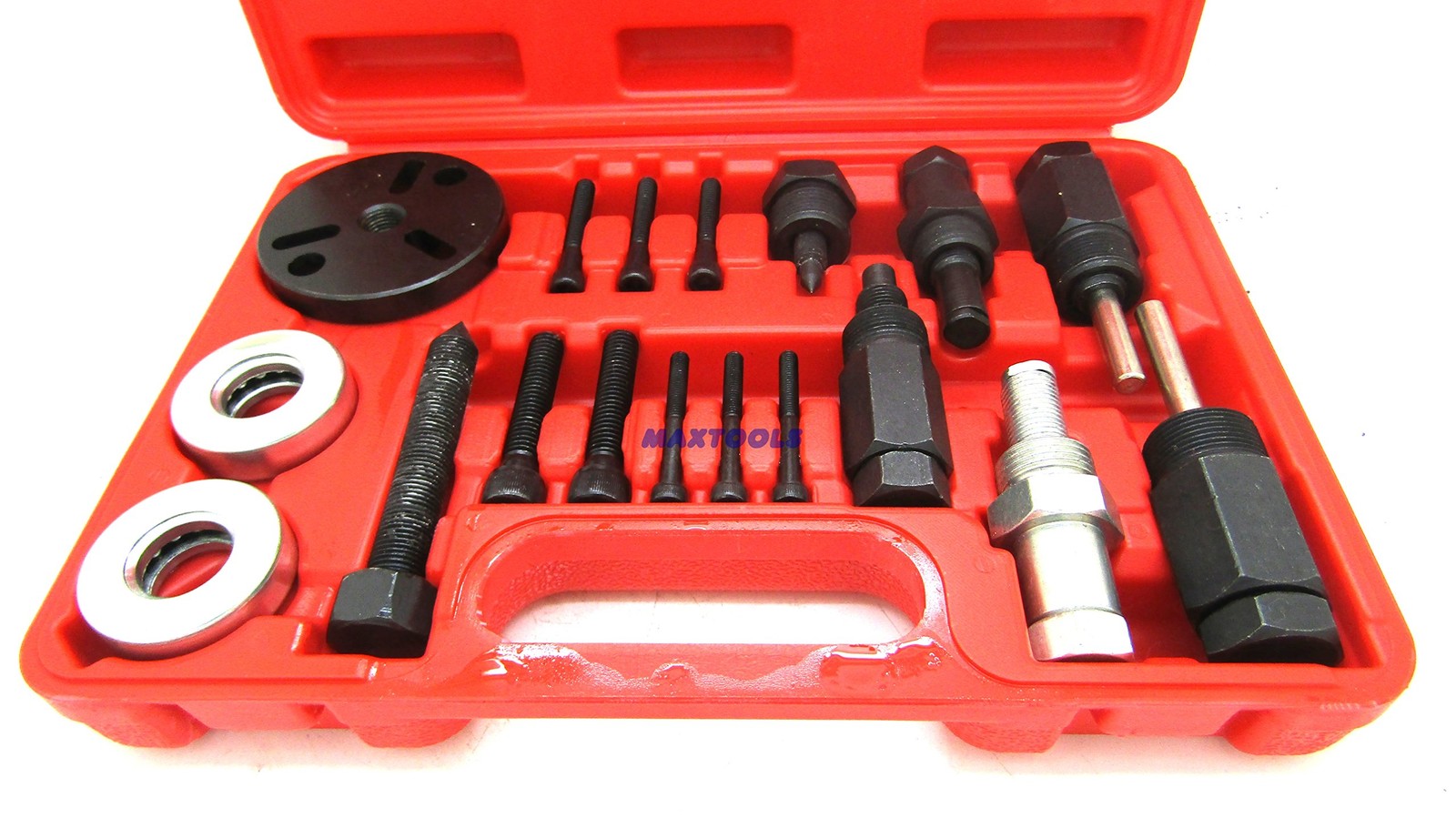 18PC A/C COMPRESSOR CLUTCH HUB PULLER PLATES TOOLS