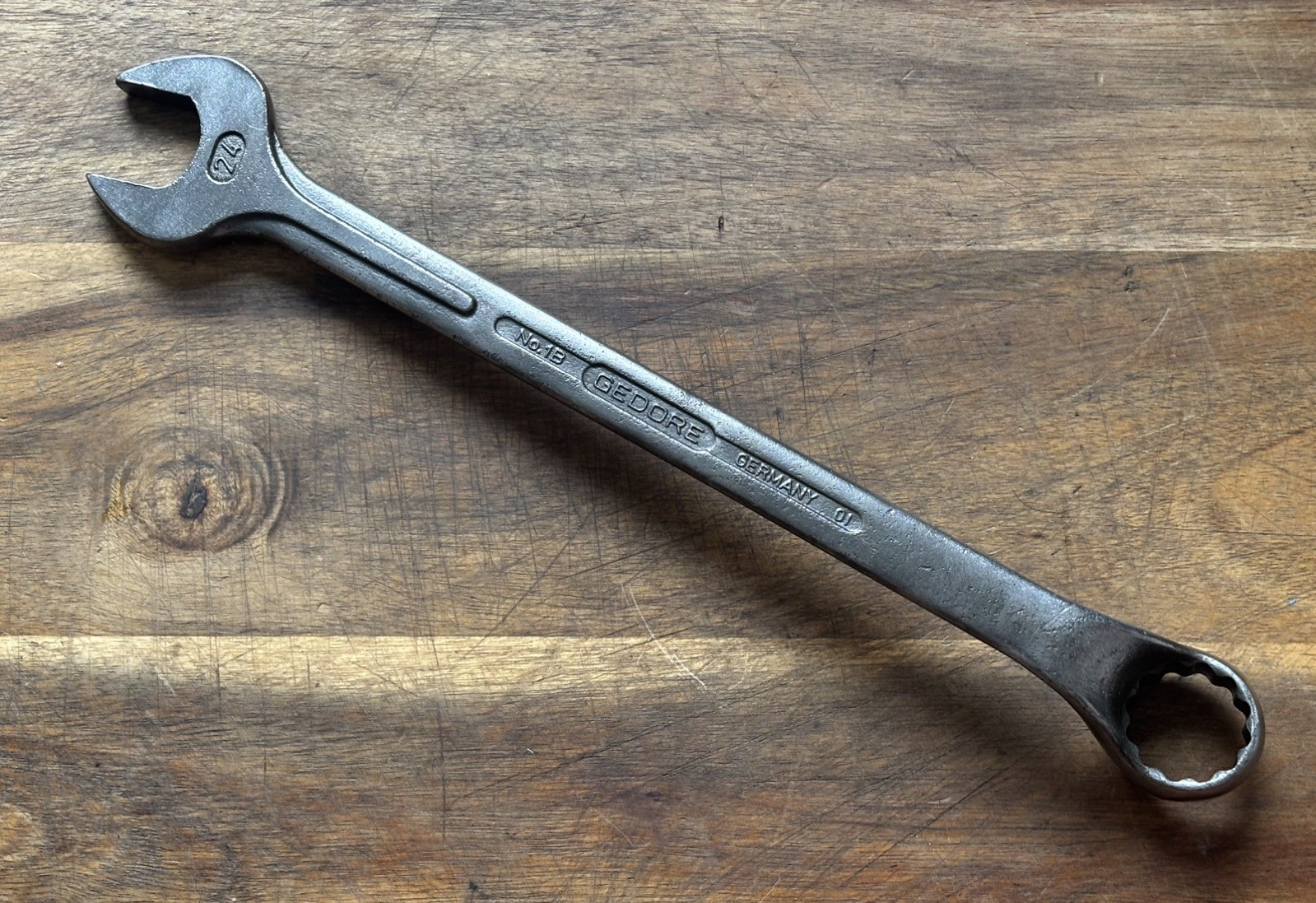 GEDORE No1B – 24mm metric – Cranked Combination Spanner . High Quality German