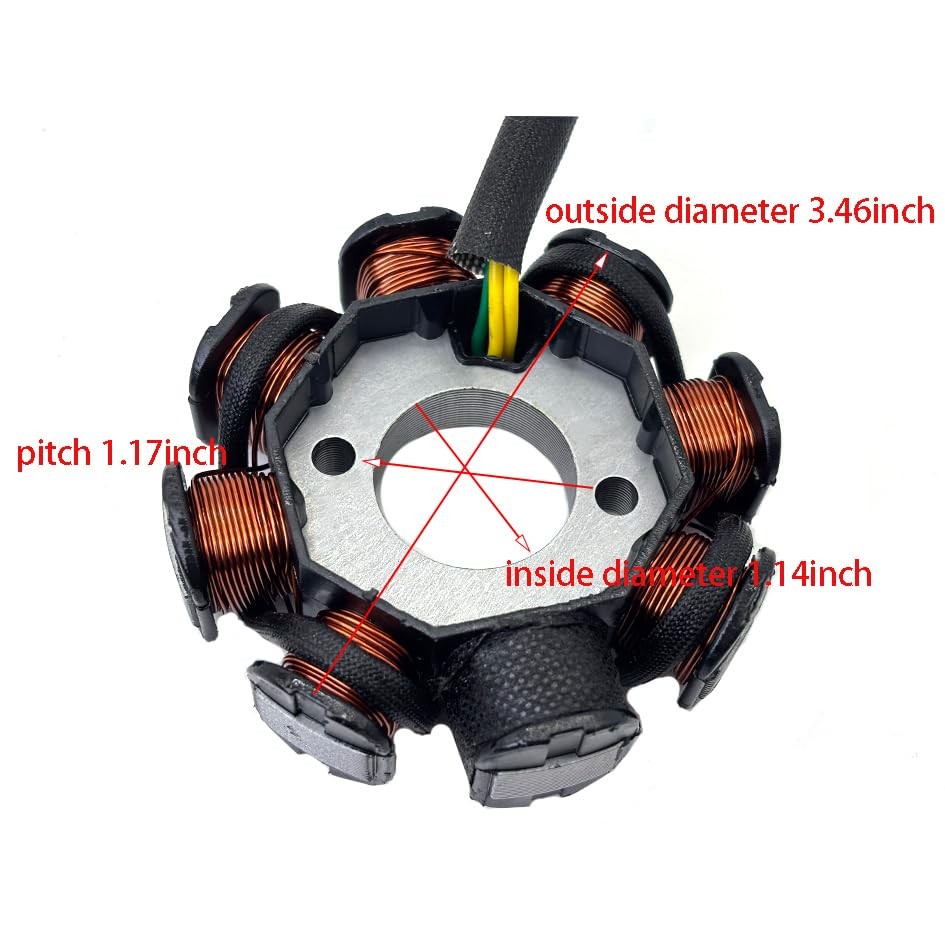 GY6 125cc 150cc Magneto Stator Flywheel Rotor Kit with Puller & Clutch Tool