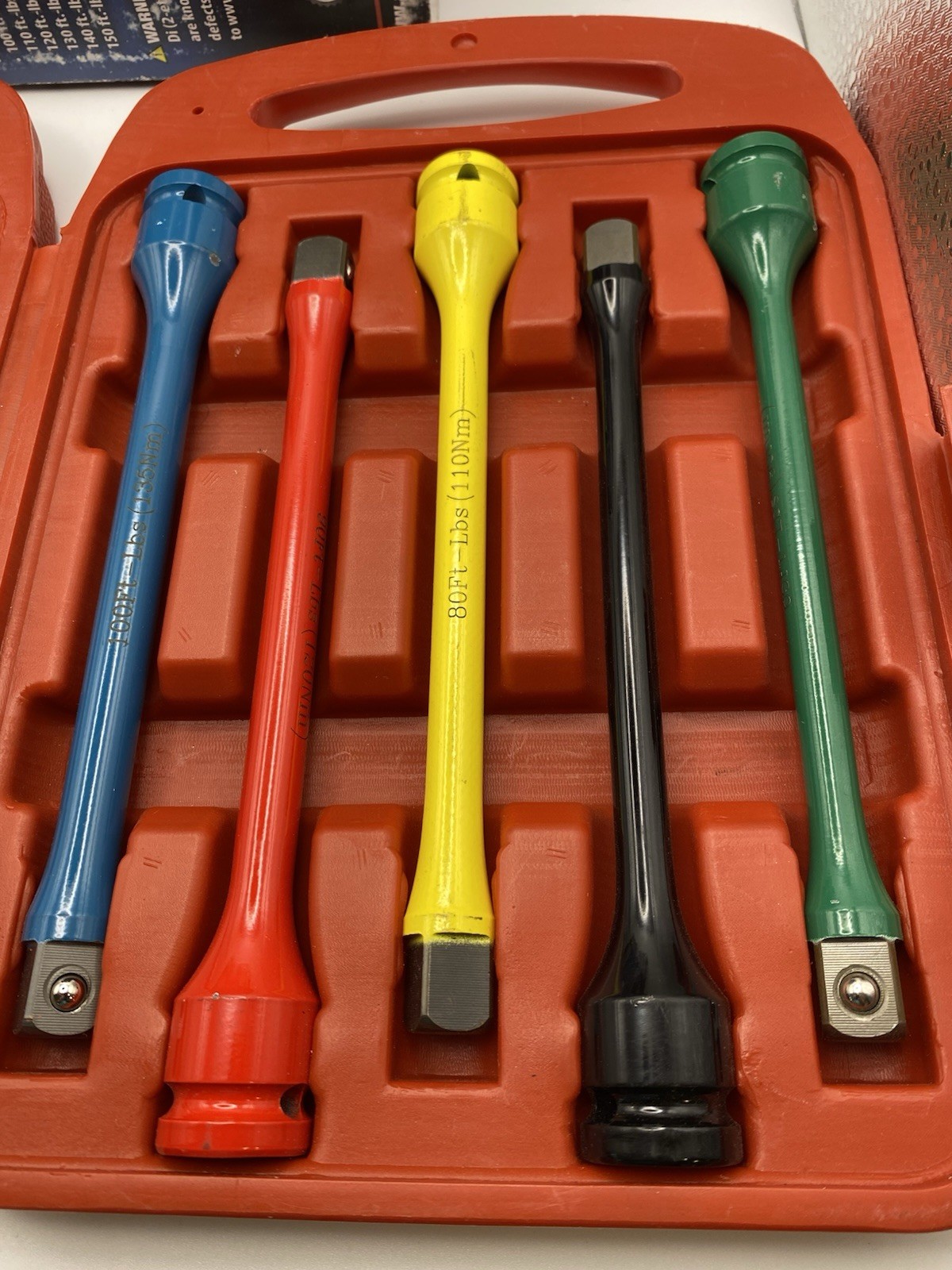 NEW ATD 4380 – 10 Pc. 1/2in. Dr. Wheel Torque Extension Set