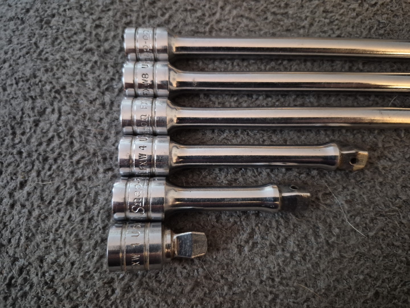 Snap-on Tools 3/8″ Drive Wobble Extension 6 pc Set FXW 1, 3, 4, 6, 8, 11