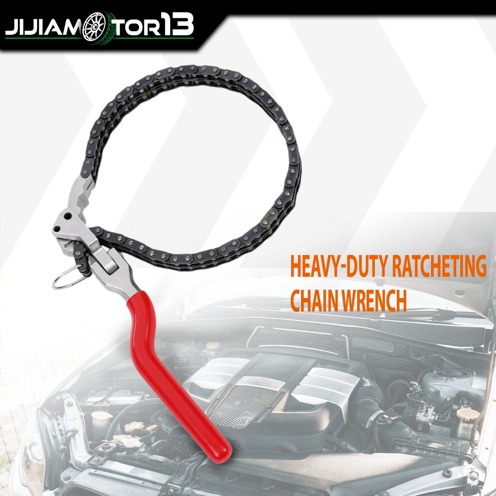 Heavy-Duty Ratcheting Chain Wrench Oil Filter Change Pipe Fittings 60-160mm