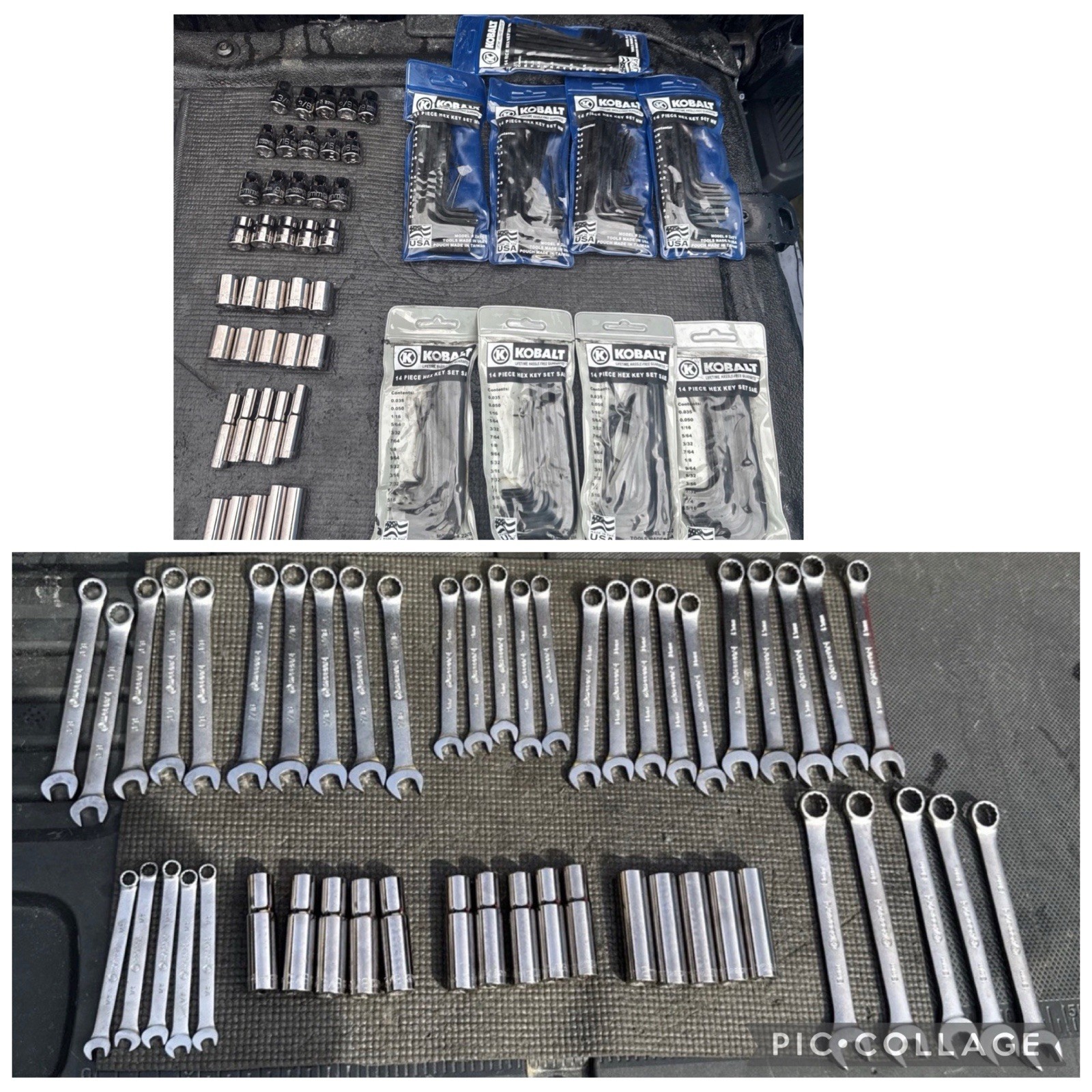 230p Kobalt Tools USA Wrench Socket Lot Common Sizes! 10mm 12mm 13mm Metric Sae