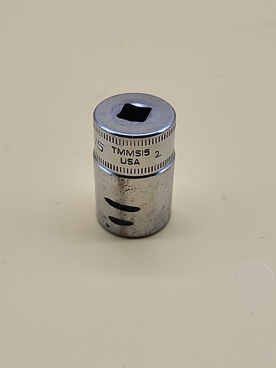 Snap-On Tools TMMS15 1/4″ drive Semi Deep 15mm 6 point socket USA