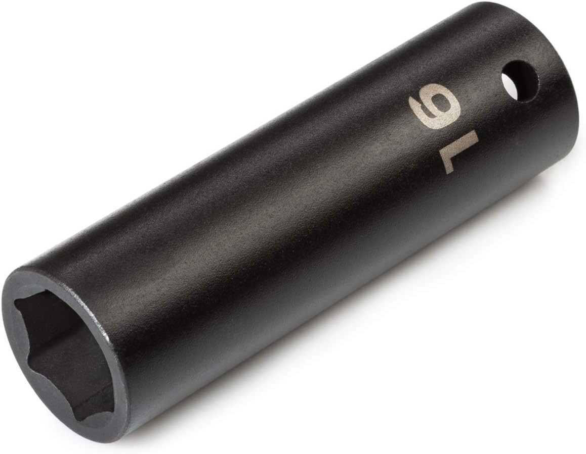 1/2 Inch Drive 16 mm Impact Socket | Durable Alloy Steel with Manganese Finish