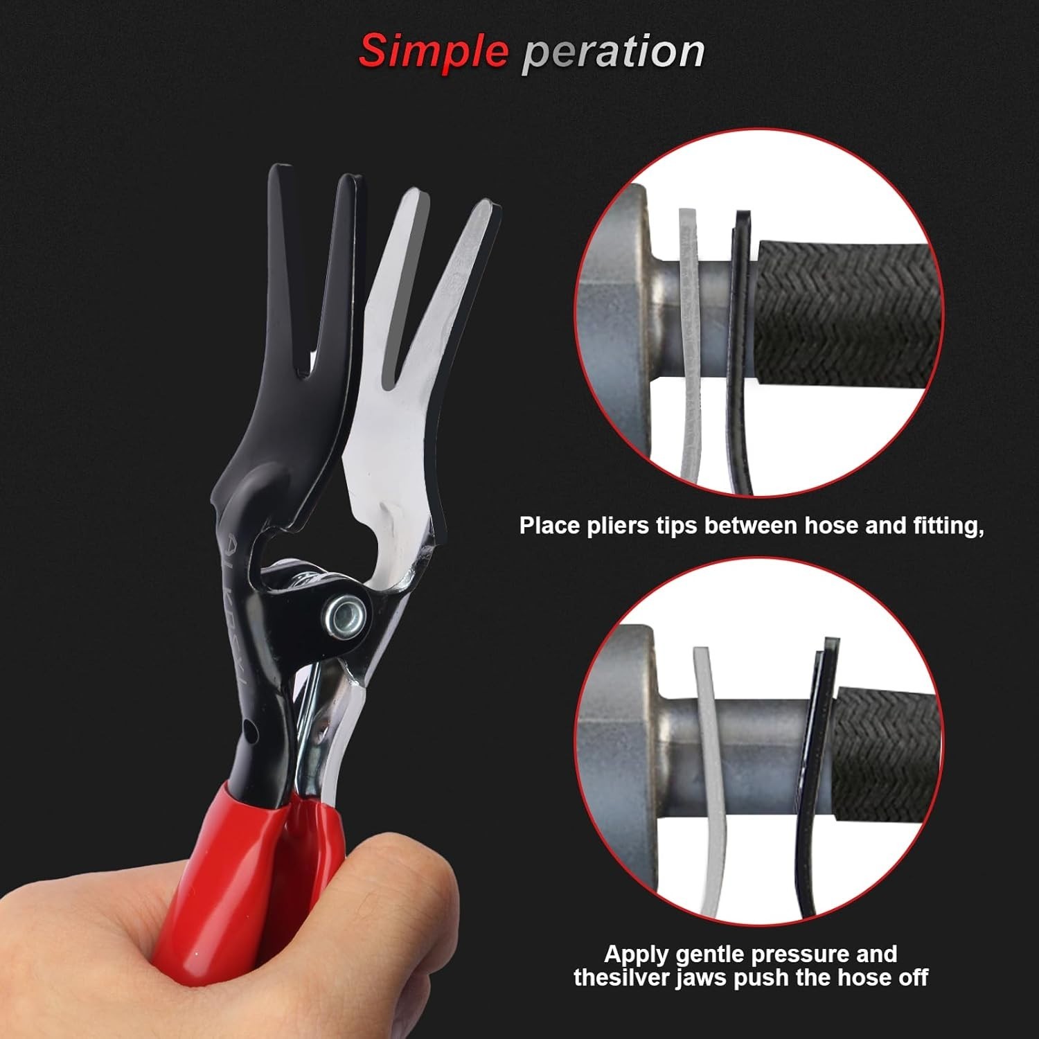 Automotive Hose Remover Pliers – Effortlessly Disconnect and Remove Vacuum Lines