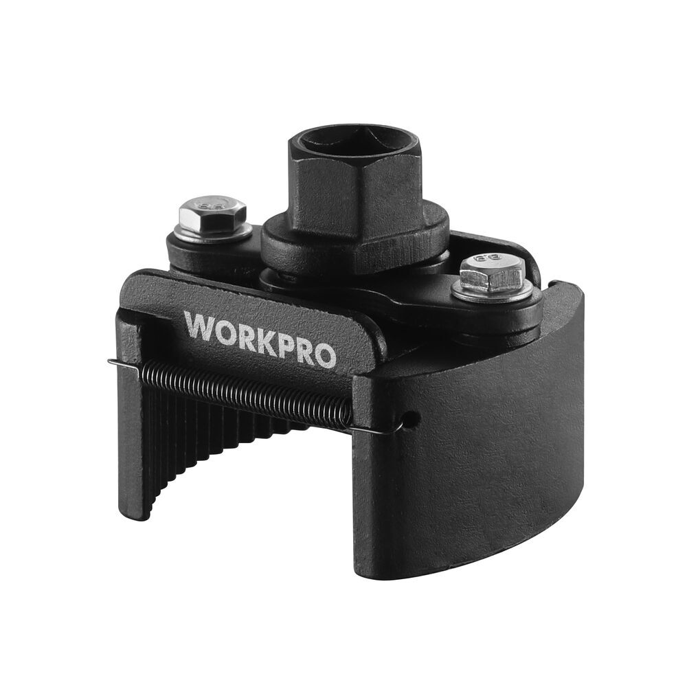 WORKPRO Adjustable Universal Oil Filter Wrench Removal Tools w/Auto-Clamp Spring