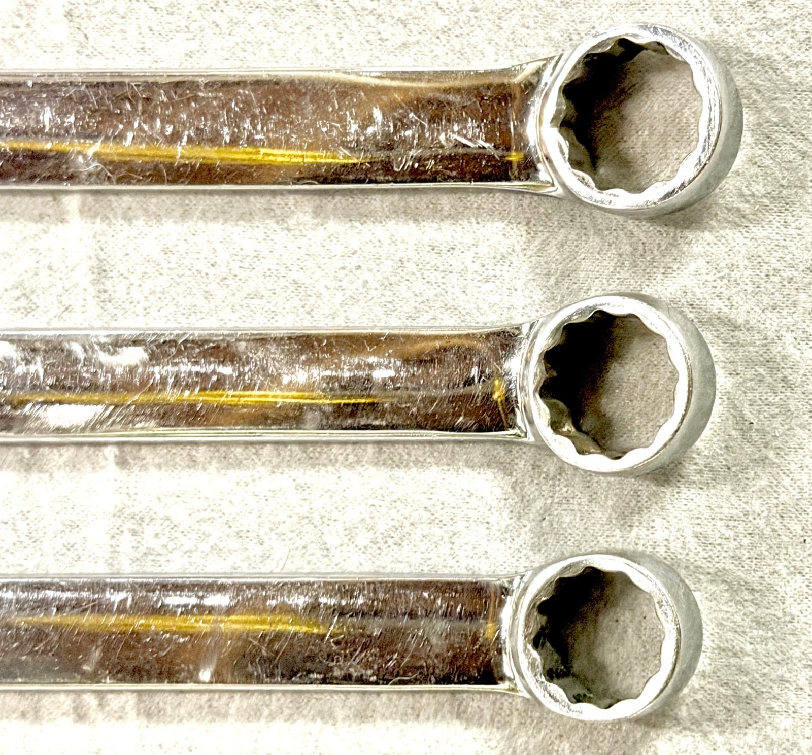 Snap On OEXLM Metric Long Combination Wrench Set 10mm-19mm Flank Drive Hand Tool