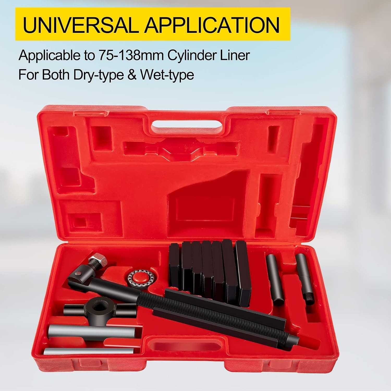 Cylinder Liner Puller Tool 75-138mm Universal Diesel Engine Sleeve Remover Kit