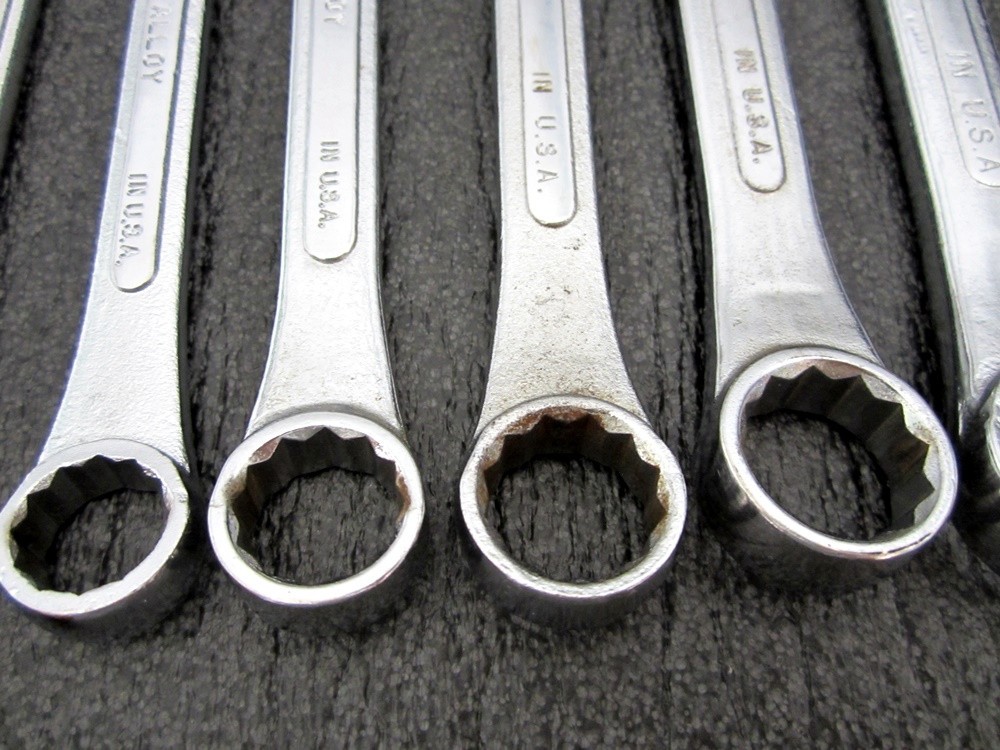 Vintage S-K Tools 13pc SAE Combination Wrench Set 1/4″ to 1″ SK USA