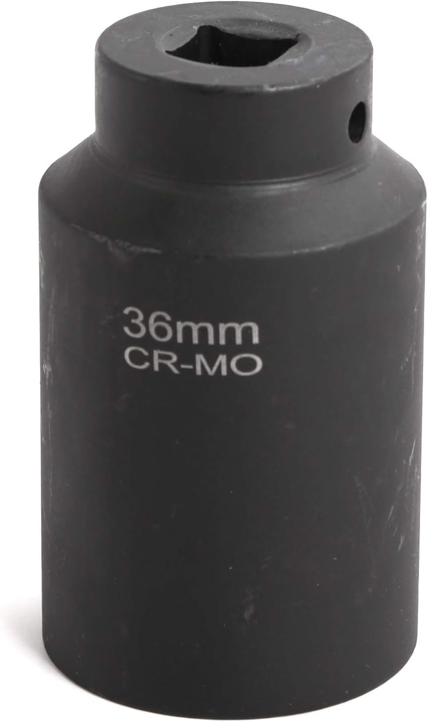 Axle Nut Socket 36mm 1/2″ Inch Drive Universal for 6pt Axle Nut on Vehicles