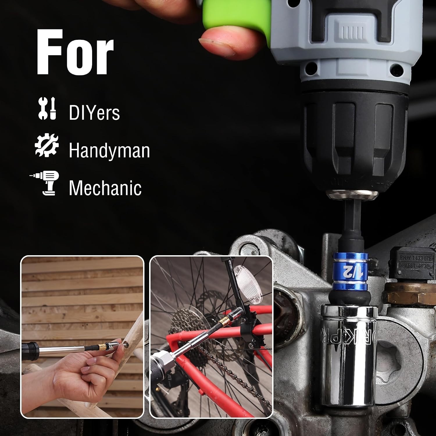 Versatile Impact Grade Socket Adapter Set – 1/4, 3/8, 1/2 Inch Compatibility