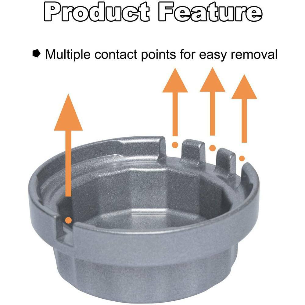 64mm Oil Filter Wrench Cap for Toyota Camry Highlander RAV4, Lexus 2.5L-5.7L