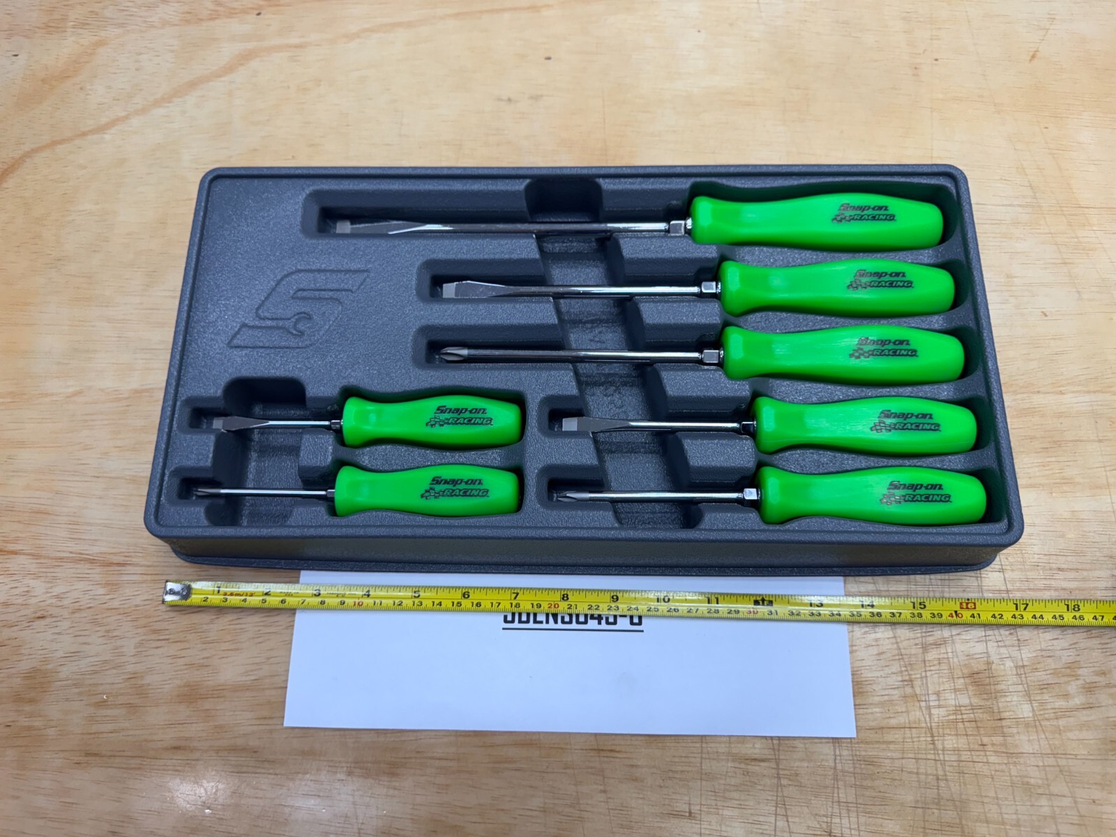 Snap-on Tools RARE RACING GREEN 7pc Hard Grip Combo Screwdriver Set SDDX70ARG