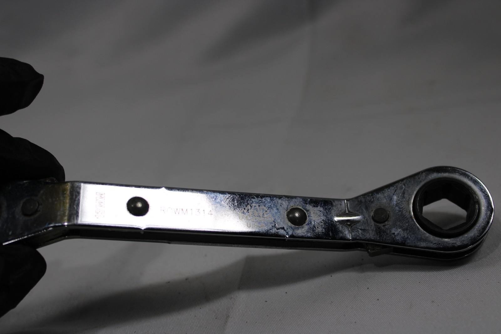 MAC Tools RWM1314 • 13 x 14mm Offset Ratcheting Box Wrench 6 Point