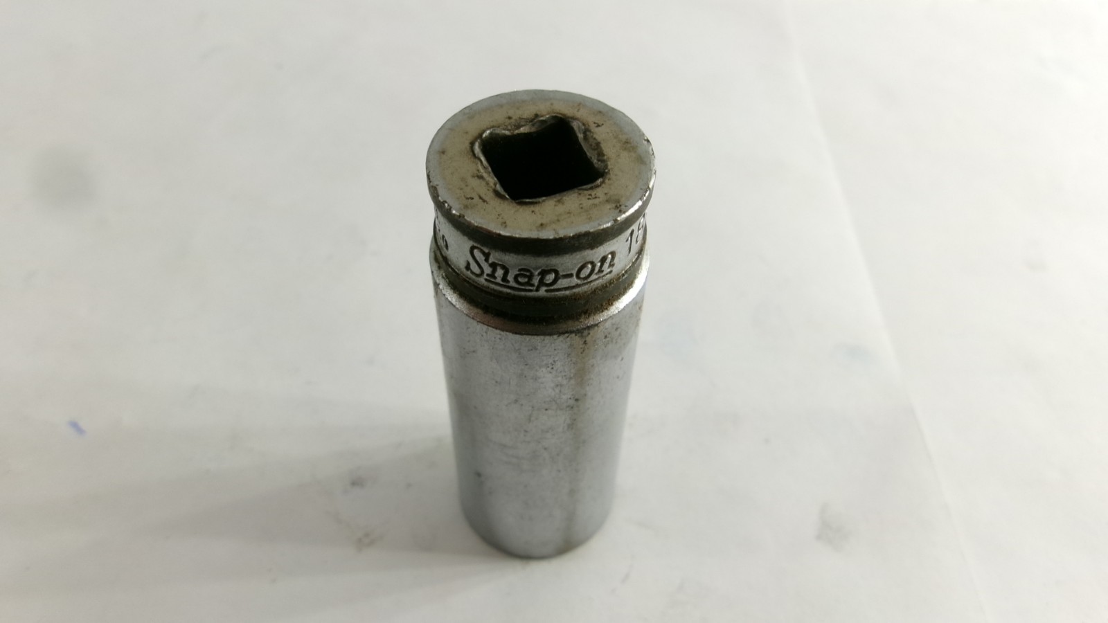 Snap-on tools 3/8″ drive 18mm metric 6 point Deep Socket SFSM18 Nice!
