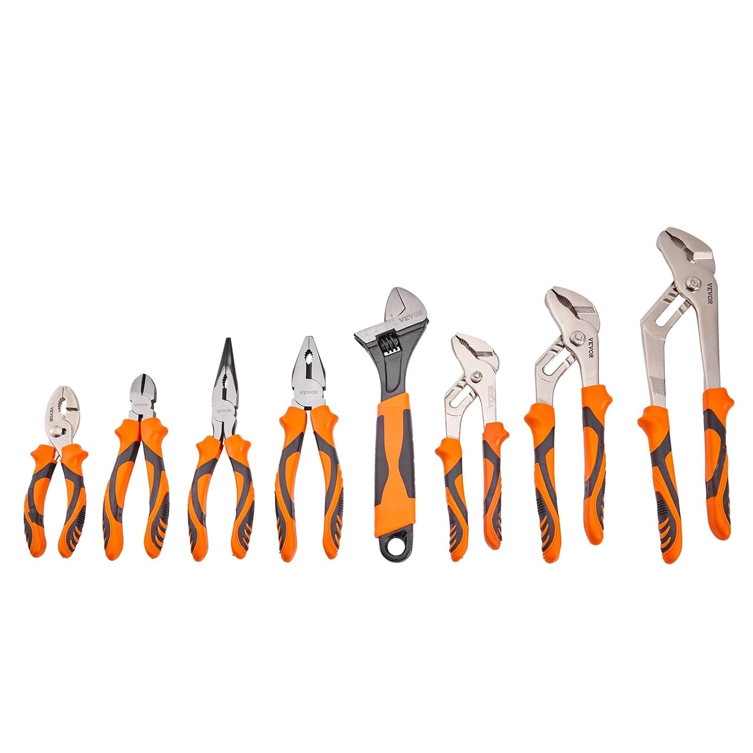 VEVOR 8-Piece Pliers Set, High Carbon Steel – 12″, «10», 8-PCS, Multicolor