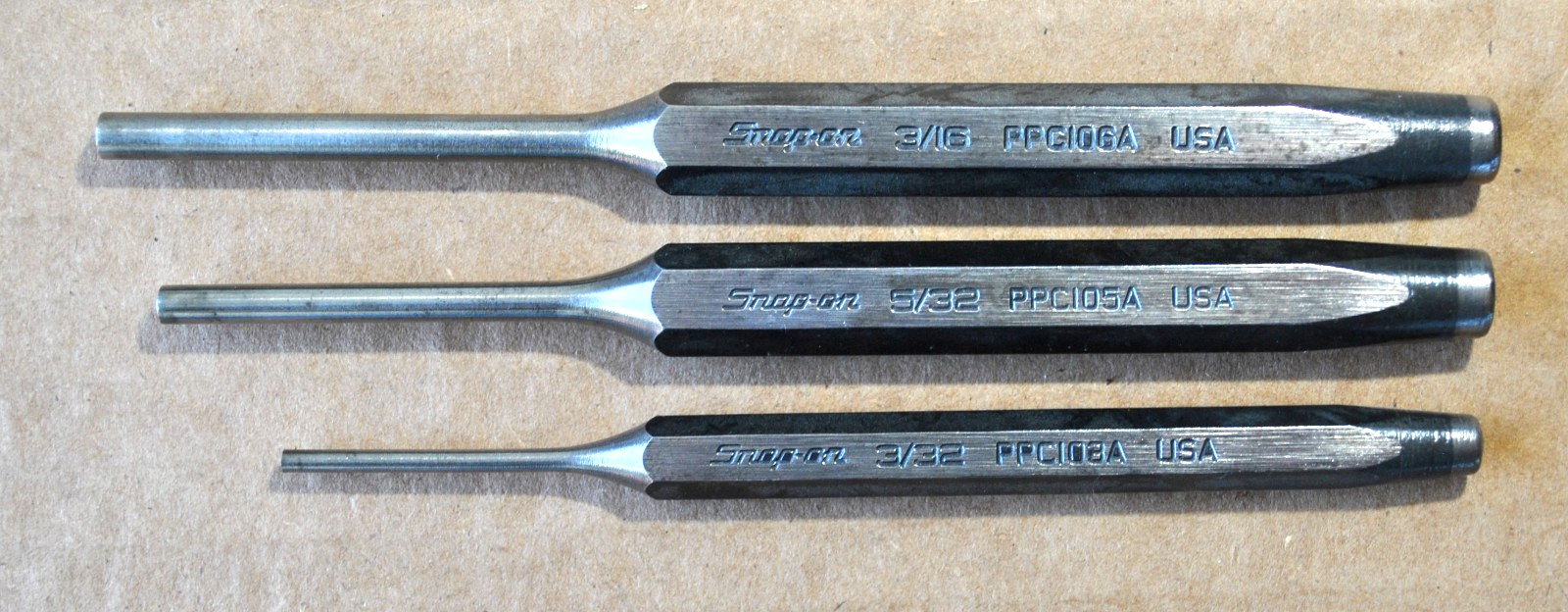 Snap On Tools 11 pc Punch and Chisel Set Automobile Tools Motorcycle Tools