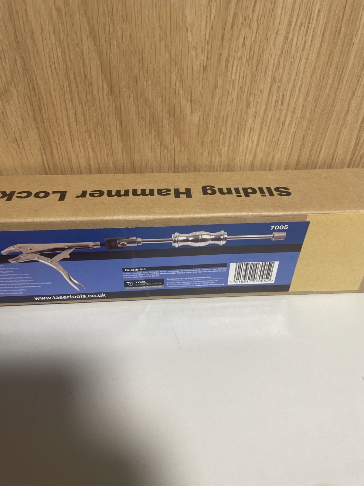 Laser 7005 Slide Hammer Locking Pliers Silver 05018341070052