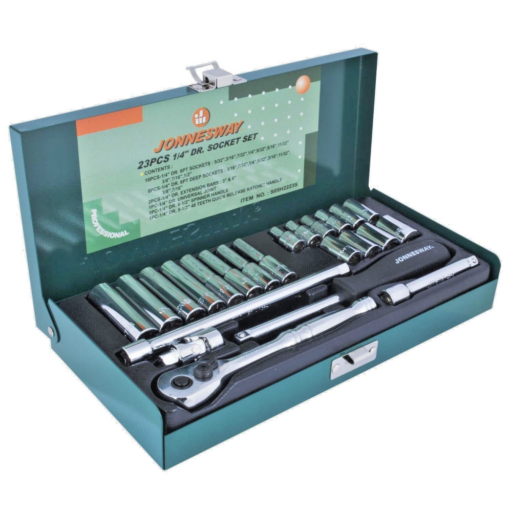 Jonnesway S05H2223S 23 Pcs Socket Set SAE 5/32″ – 1/2